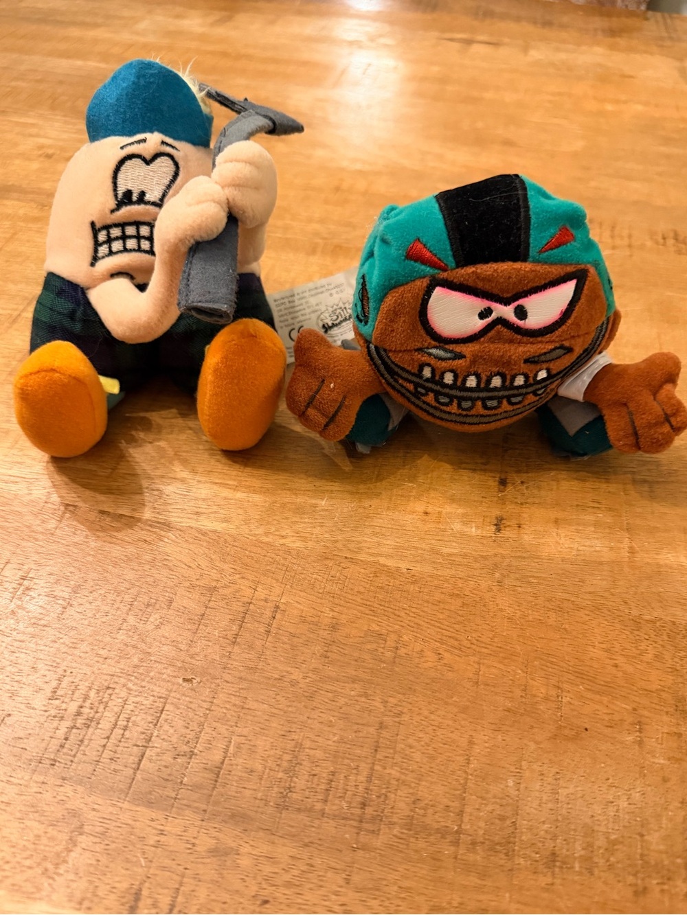 Silly slammers vintage toys pigskin Pete and Mulligan they still work